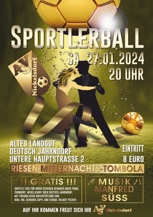 Sportlerball 2024 ASV Nickelsdorf Vereinshomepage